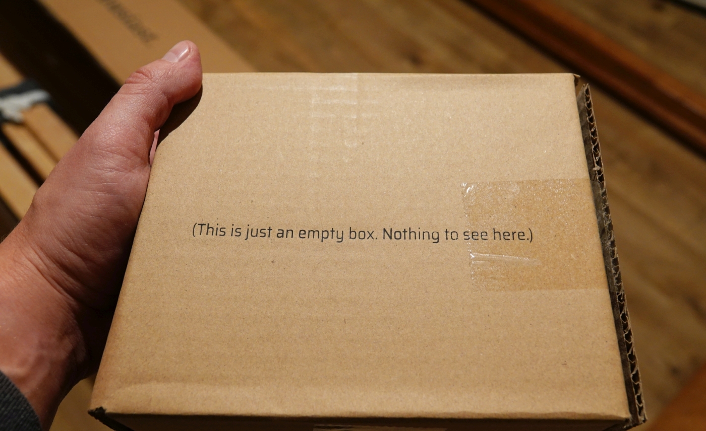 A box of nothing